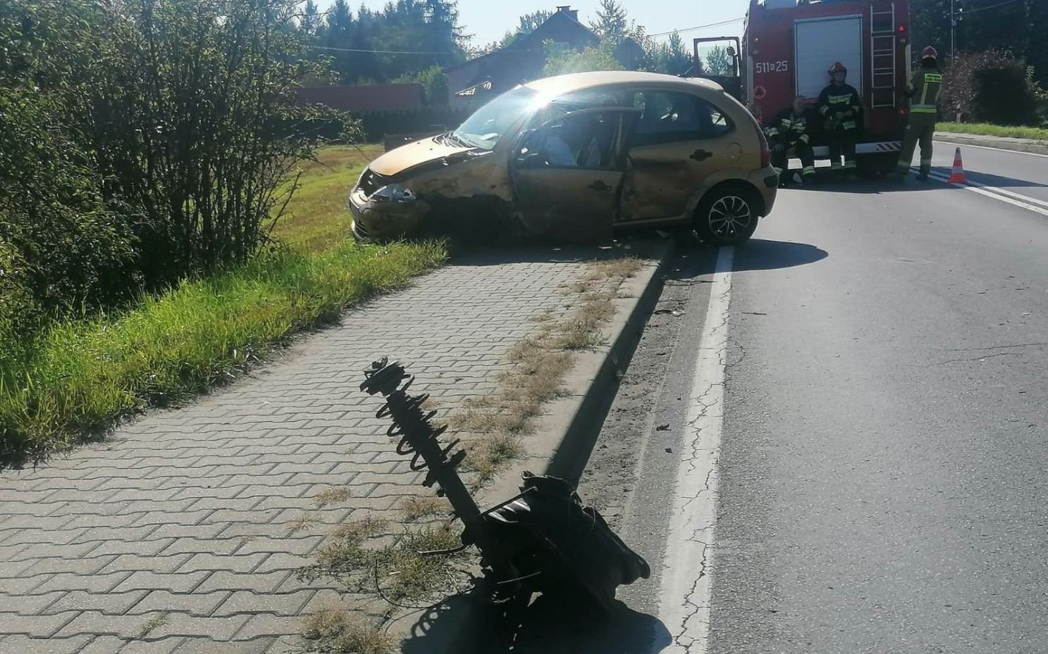 BABICE. Kierowca stracił panowanie nad pojazdem