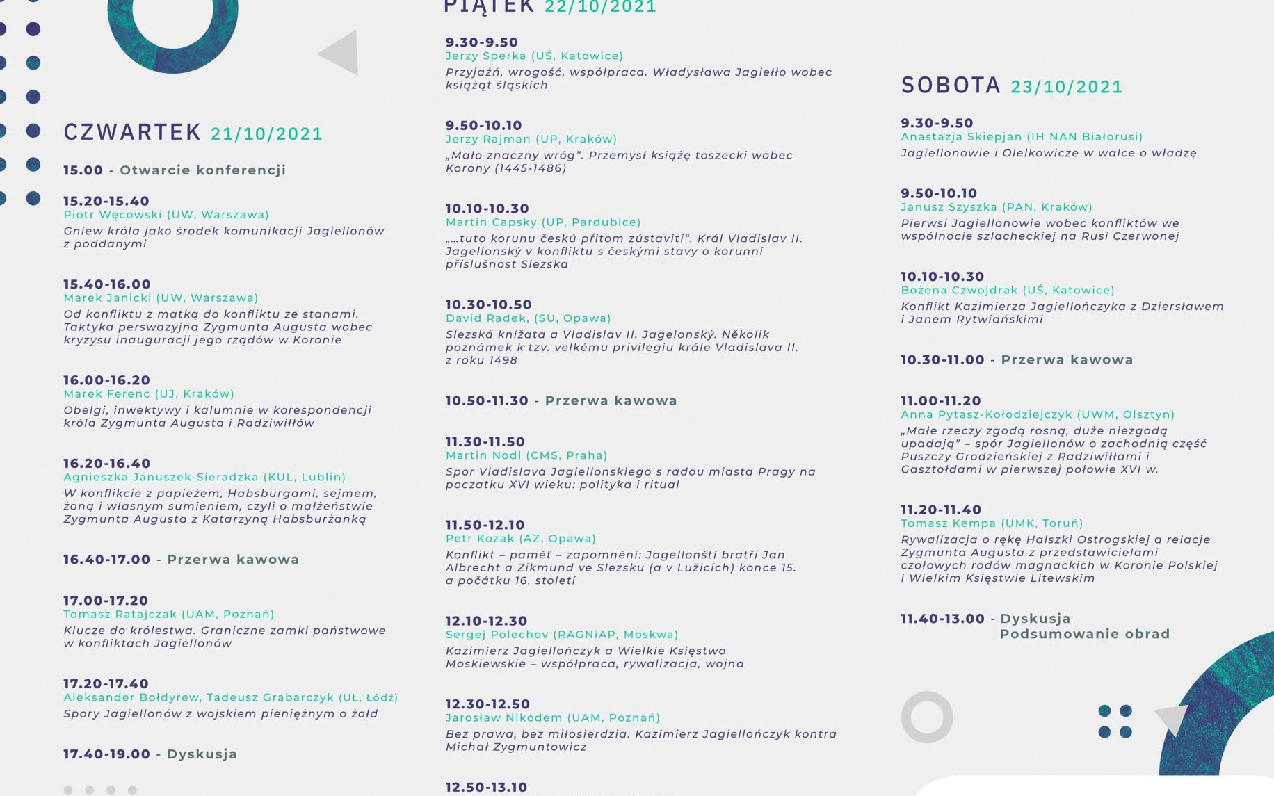 OŚWIĘCIM. Konferencja „Konflikty Jagiellonów”