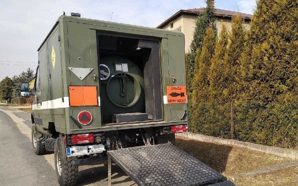 BABICE. Przy ul. Spacerowej odnaleziono niewybuch