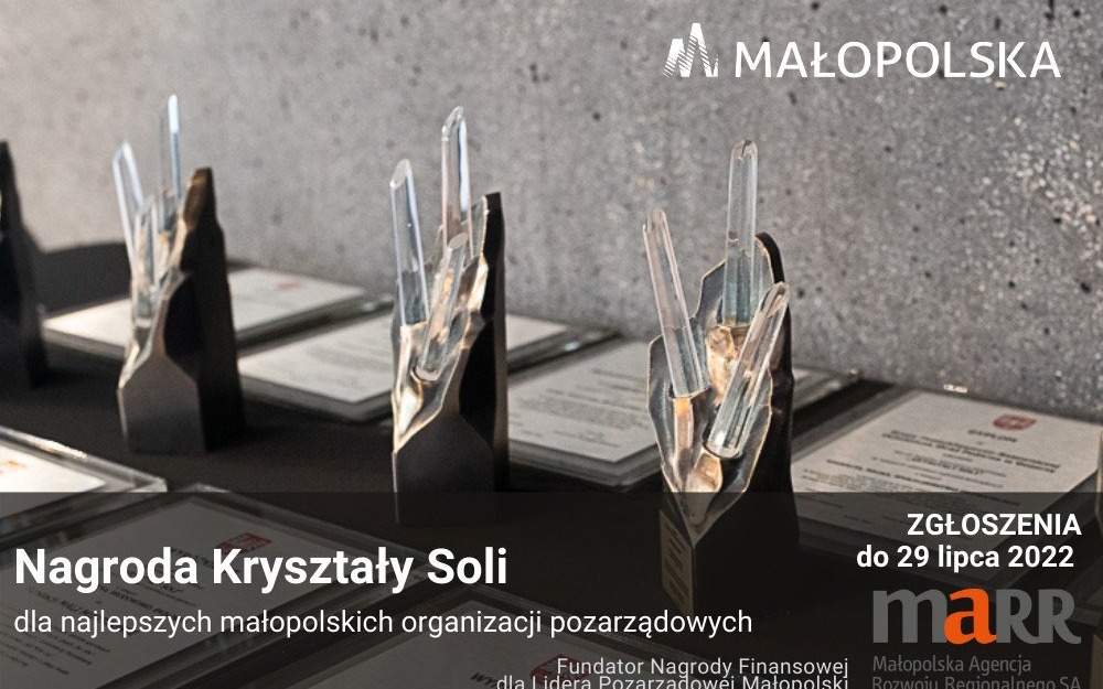 MAŁOPOLSKA. Nabór zgłoszeń do Nagrody Kryształy Soli 2022