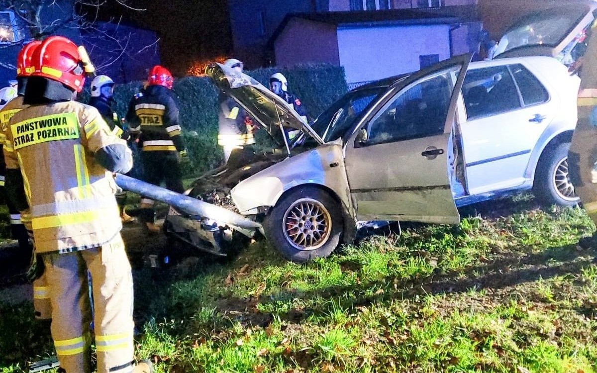 BRZESZCZE. Pijany kierowca wypadł z drogi
