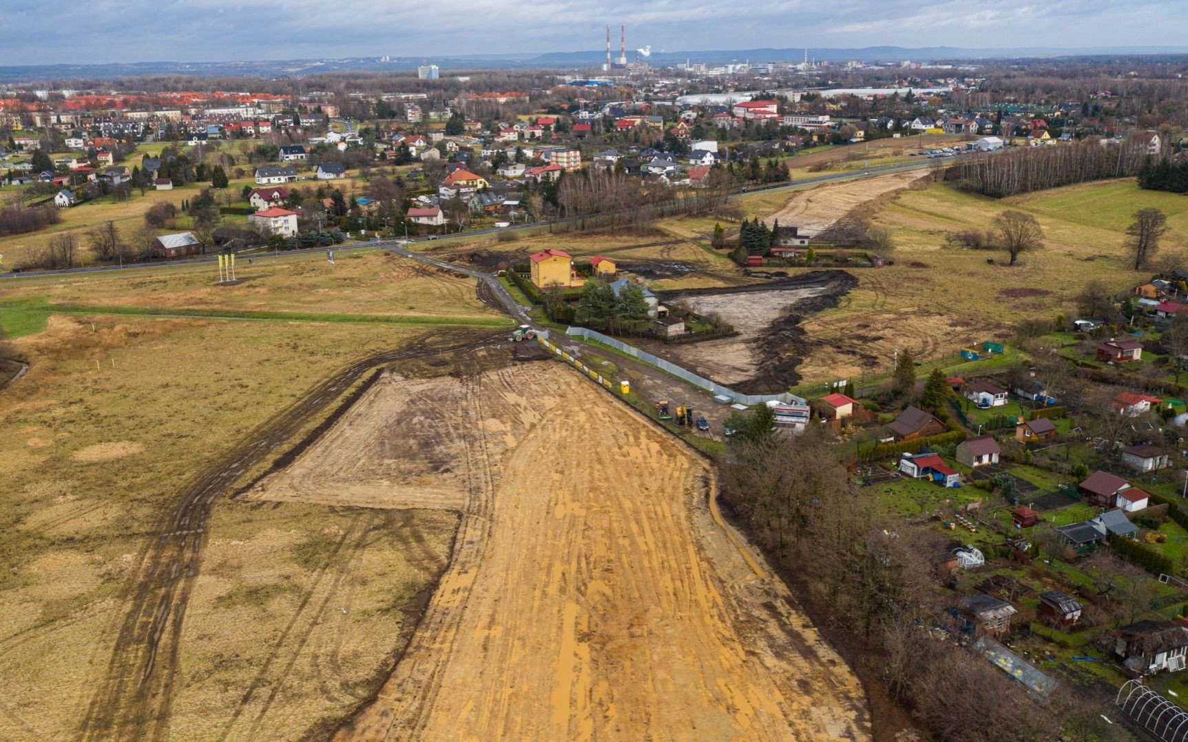 OŚWIĘCIM. Zobacz zdjęcia lotnicze z budowy obwodnicy Oświęcimia do drogi S1