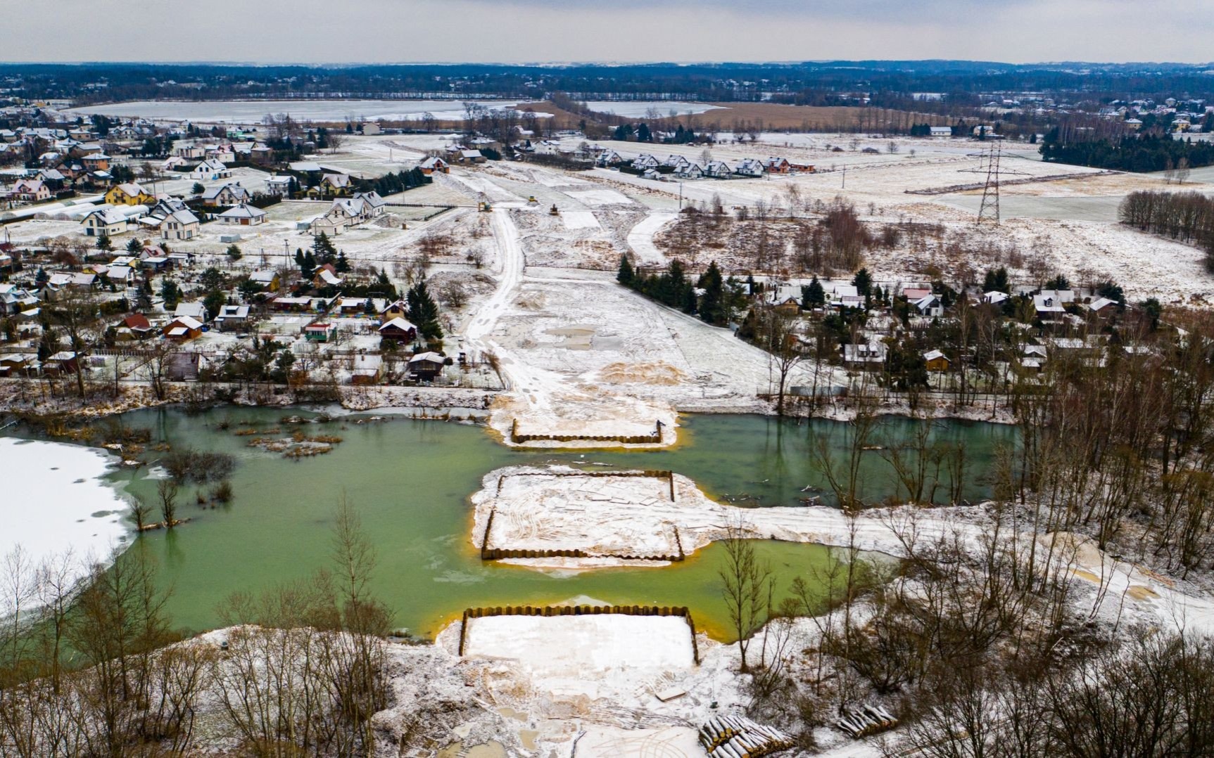 OŚWIĘCIM. Nowe zdjęcia z budowy obwodnicy Oświęcimia. Stan na 7 lutego 2023 r.