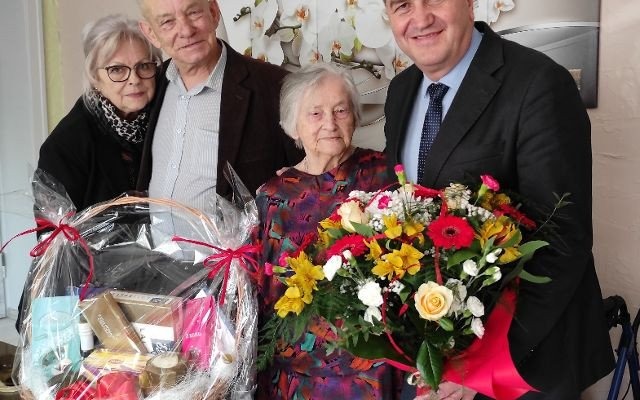 OŚWIĘCIM. Stuletnią mieszkankę Oświęcimia odwiedził prezydent