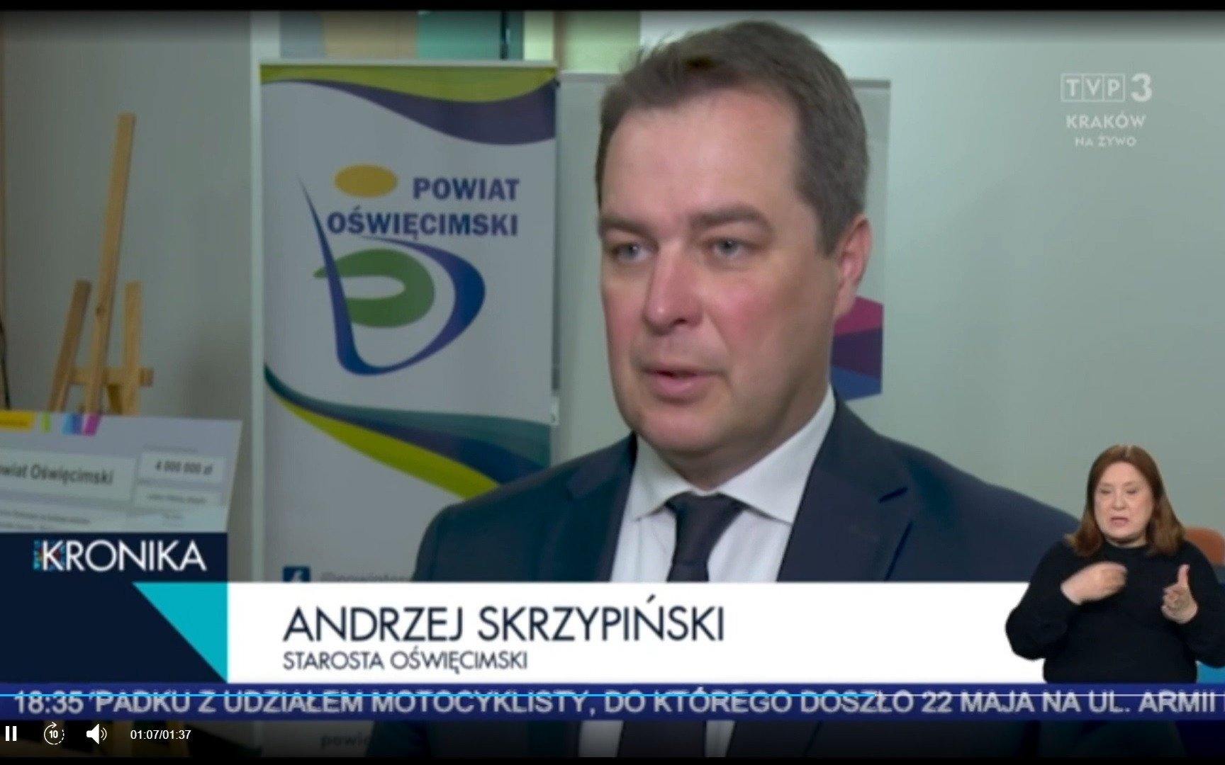 OŚWIĘCIM. Głośno o budowie SOSW w TVP3 Kraków