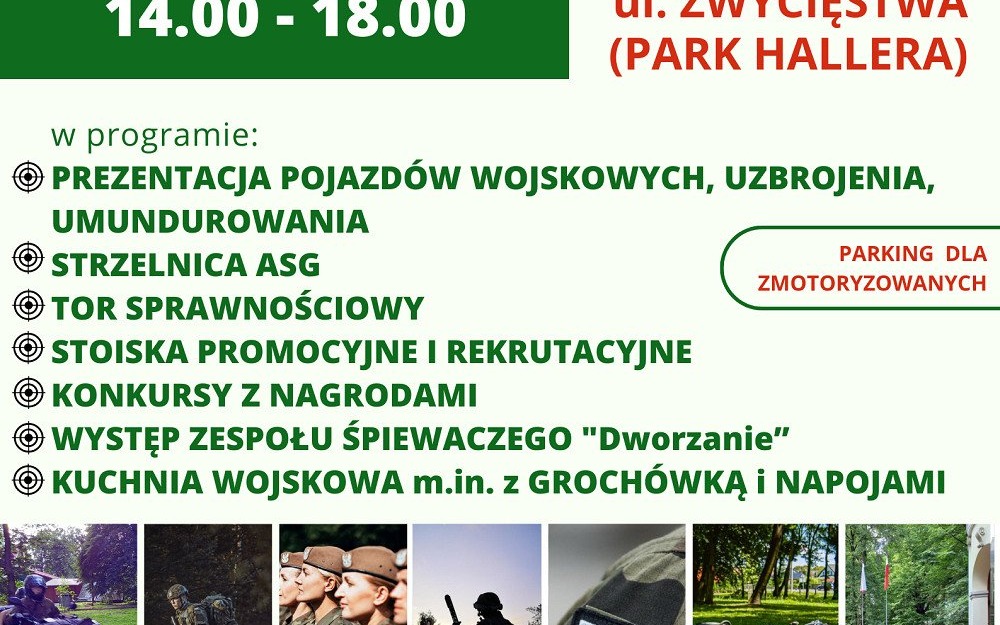 OŚWIĘCIM. 15 sierpnia piknik wojskowy w parku Hallera w Dworach