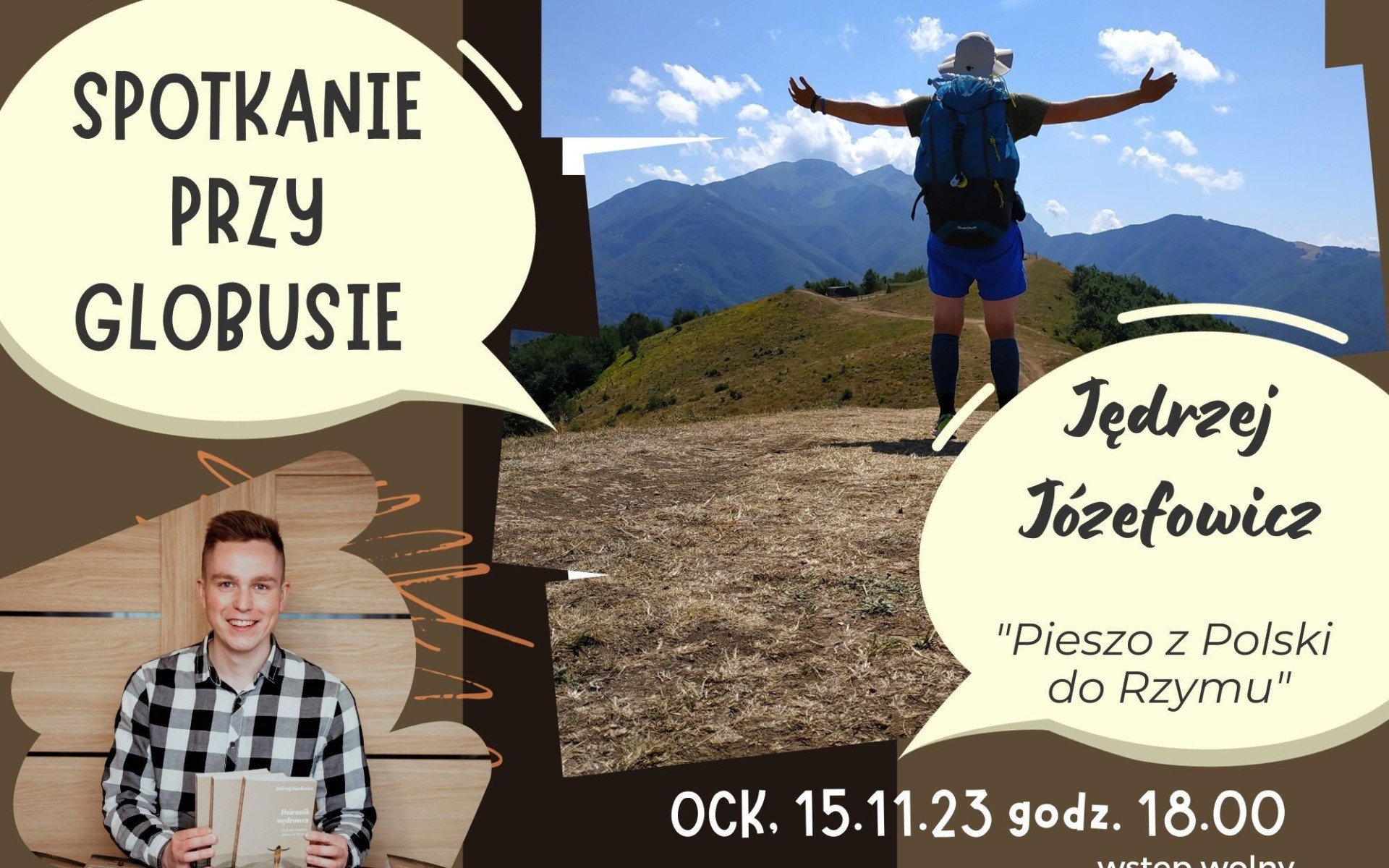 OŚWIĘCIM. Pieszo z Polski do Rzymu – Spotkanie przy globusie