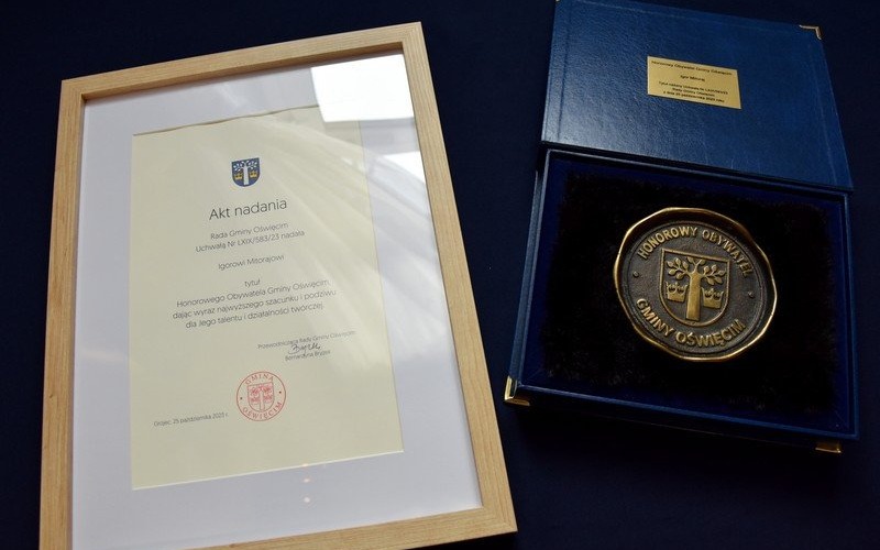 GMINA. Igor Mitoraj – Honorowy Obywatel Gminy Oświęcim