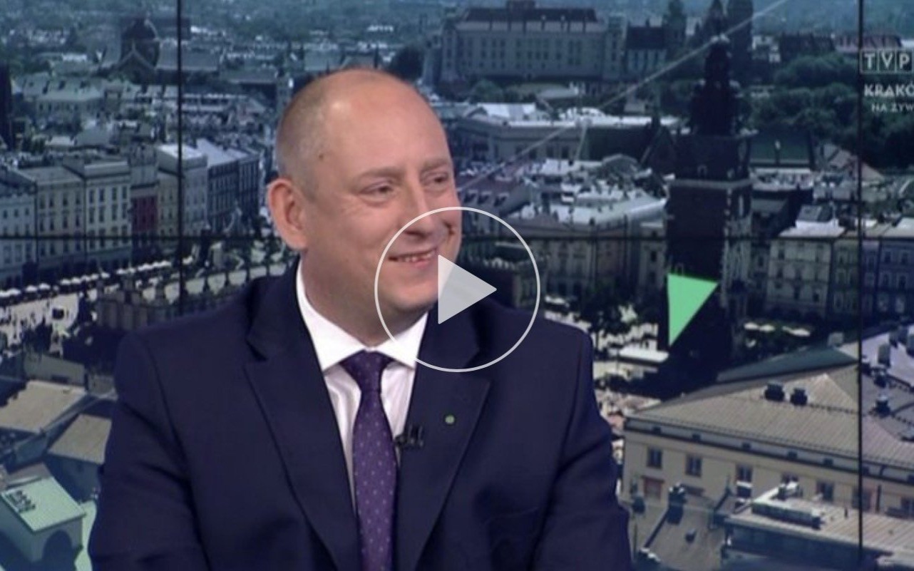 POWIAT. Wojewoda Krzysztof Klęczar był goście Tematów Dnia w TVP3 Kraków