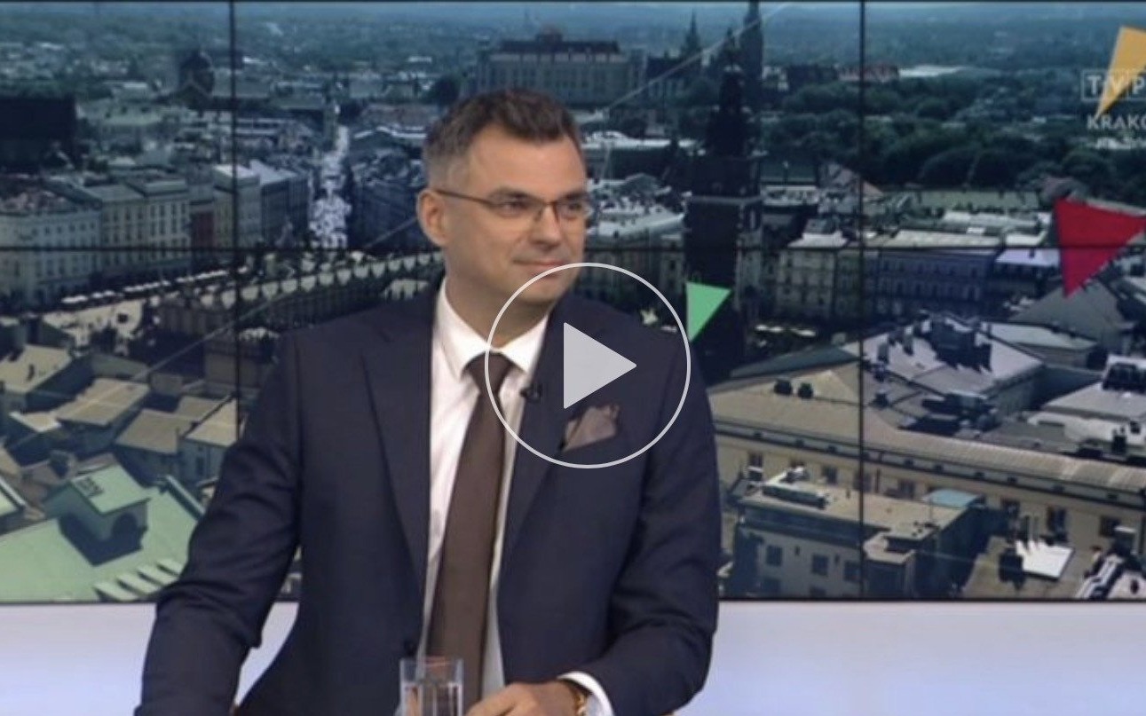 KRAKÓW. Radosław Włoszek prezes Kraków Airport był gościem Tematów Dnia w TVP3 Kraków