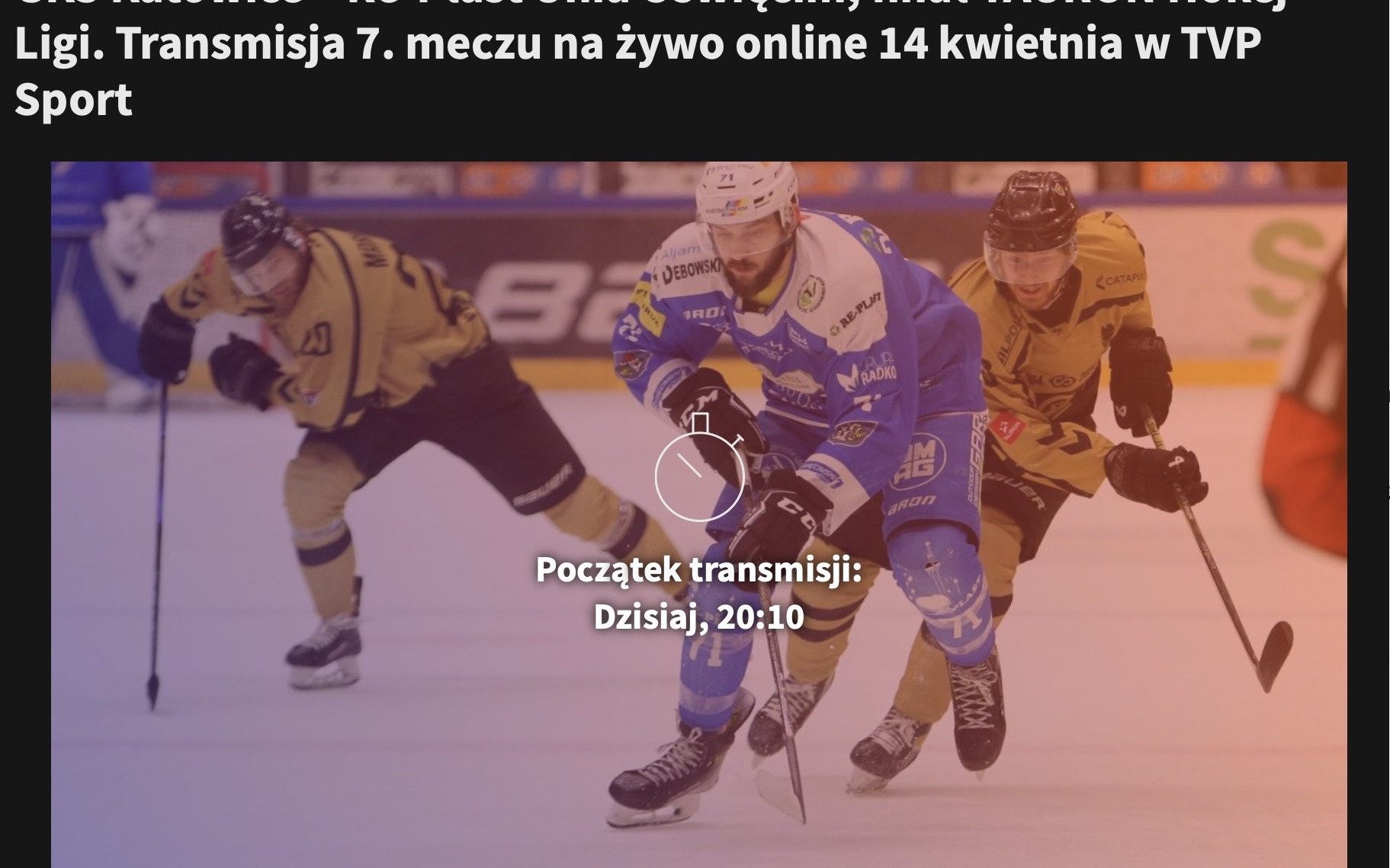 OŚWIĘCIM. Dziś hokeiści Re-Plast Unii Oświęcim zdobędą Mistrzostwo Polski?