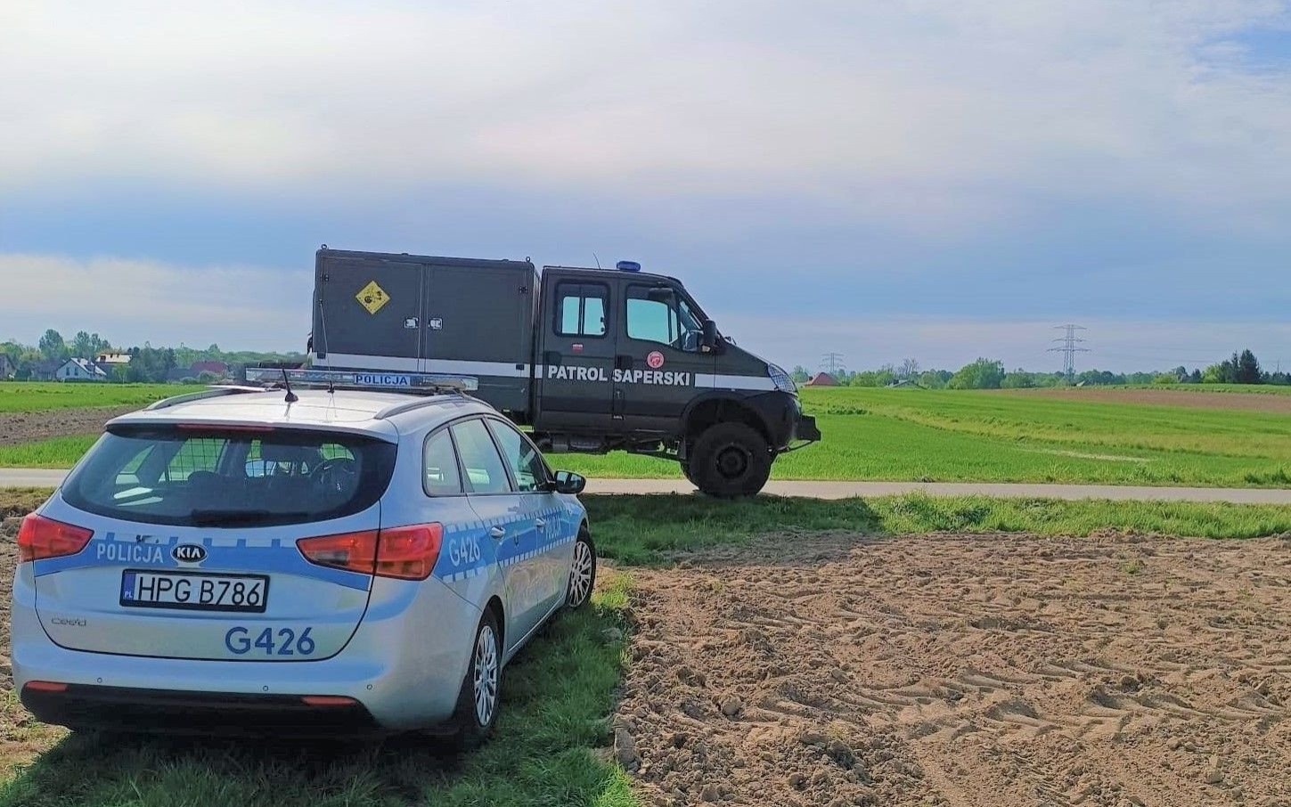 PRZECISZÓW. W polu znaleziono niewybuch z drugiej wojny światowej