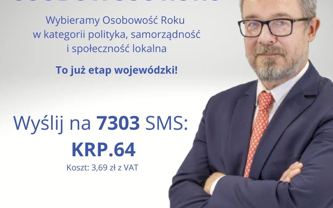 Paweł Plinta awansował do wojewódzkiego konkursu Osobowość Roku „Gazety Krakowskiej” i „Dziennika Polskiego”