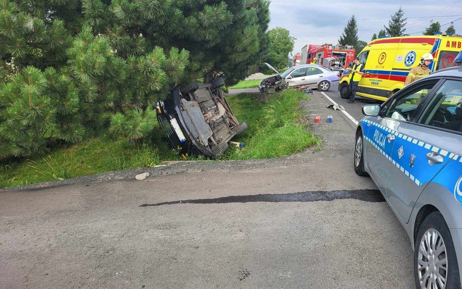 Kolizja drogowa w Bulowicach: przyczyną cukrzyca u kierowcy