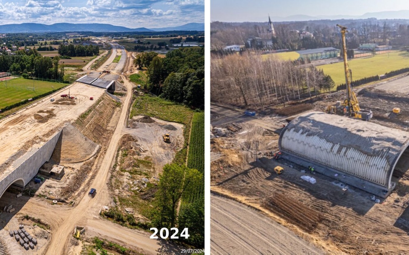 Niespodziewane opóźnienie na trasie S1 w Dankowicach – prace naprawcze potrwają do połowy roku