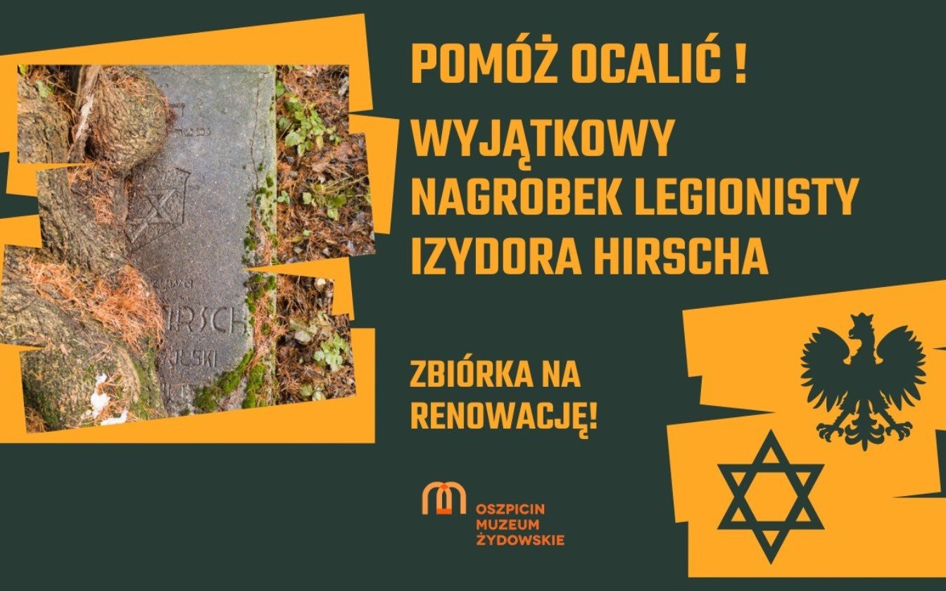 Trwa zbiórka! Muzeum Żydowskie w Oświęcimiu ratuje grób żydowskiego legionisty