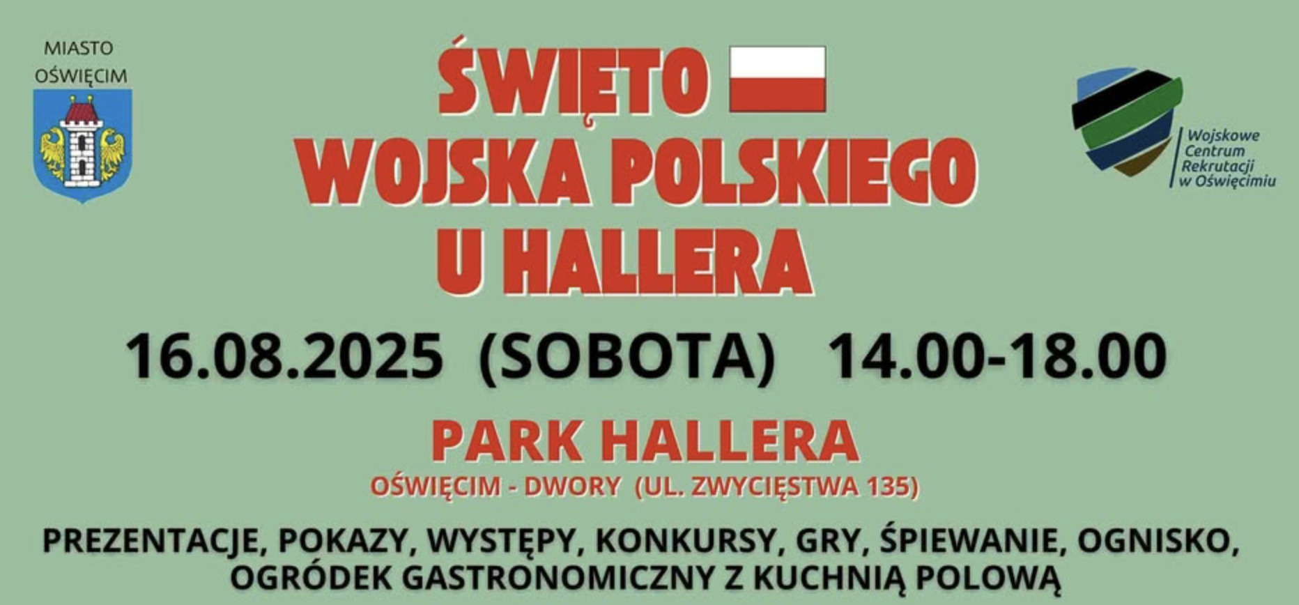 „Święto Wojska Polskiego u Hallera” w Oświęcimiu – wojskowa przygoda dla całych rodzin!
