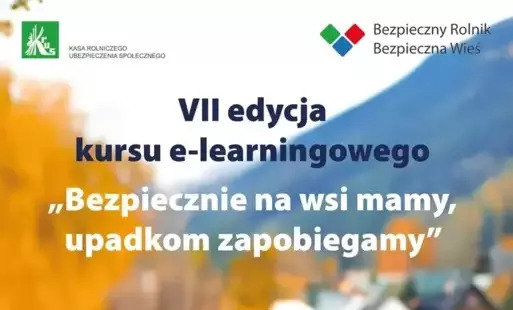 Konkurs e-learningowy „Bezpiecznie na wsi mamy – upadkom zapobiegamy”
