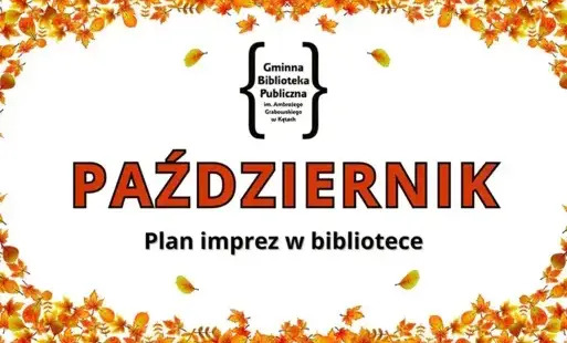 Harmonogram wydarzeń w Bibliotece - październik 2025