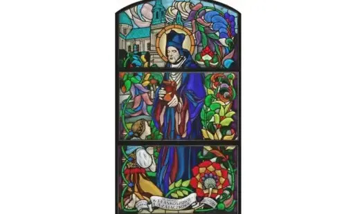 Witraż z sanktuarium Świętego Jana Kantego ponownie zachwyca
