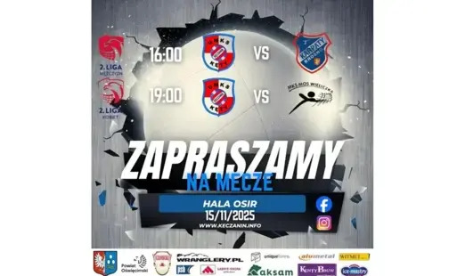 UMKS Kęczanin Kęty zaprasza na dwa sobotnie mecze