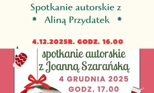 Mikołajkowe spotkania autorskie w bibliotece!