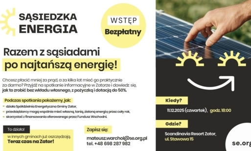 Konferencja dotycząca Spółdzielni Energetycznej Gminy Zator