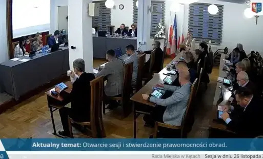 XXV sesja Rady Miejskiej w Kętach: Transmisja na żywo