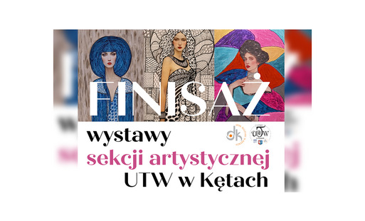 Wystawa prac uczestników sekcji artystycznej Uniwersytetu Trzeciego Wieku w Kętach przy DK Kęty