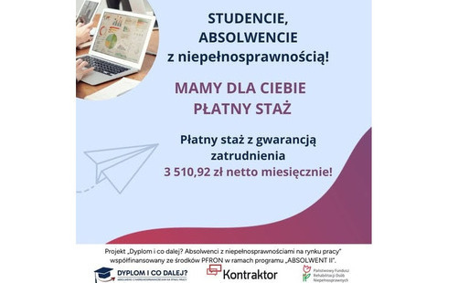 Projekt „Dyplom i co dalej? Absolwenci z niepełnosprawnościami na rynku pracy”