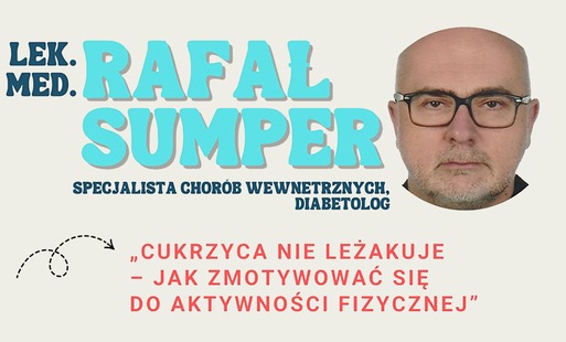 Zaproszenie na spotkanie z lek. med. Rafałem Sumperem w ramach akcji „Maj – Miesiąc Zdrowia i Równowagi Psychicznej”.
