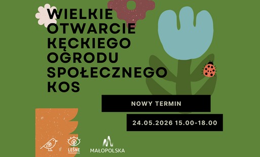 Zmiana terminu otwarcia ogrodu społecznego KOS