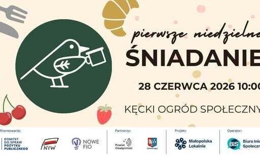 Kęcki Ogród Społeczny zaprasza na śniadanie w ogrodzie
