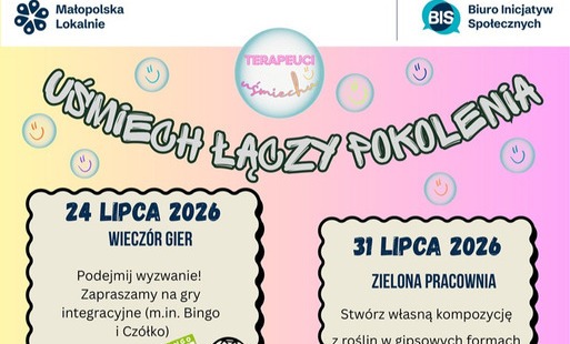 Bezpłatne warsztaty „Uśmiech łączy Pokolenia”