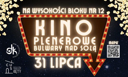 Kino plenerowe na Bulwarach nad Sołą. Dwa filmowe hity pod gwiazdami