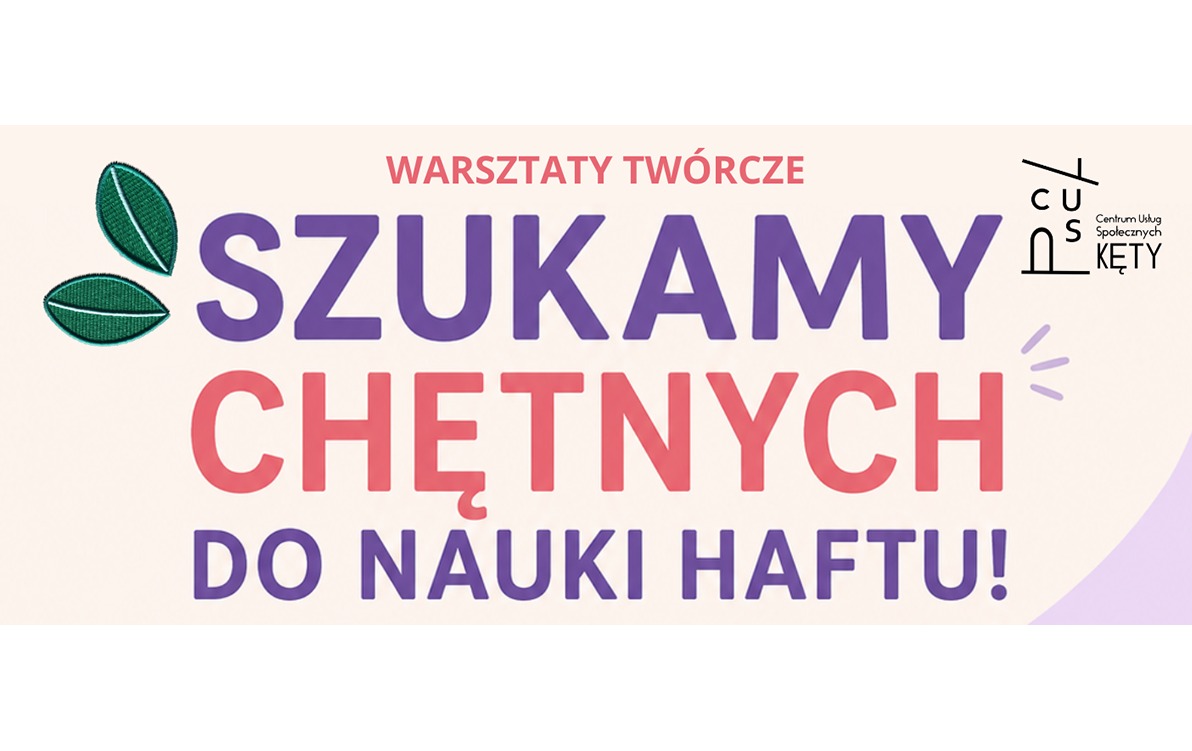 "Igłą malowane" – CUS Kęty zaprasza na warsztaty haftu