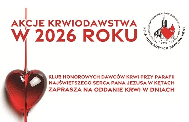 Październikowa akcja krwiodawstwa parafialnego Klubu Honorowych Dawców Krwi już w najbliższą niedzielę