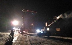 Pożar sadzy w Łękach