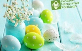 Obiad Wielkanocny ZHP Hufca w Kętach dla potrzebujących