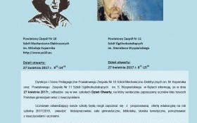 Zapraszamy na dzień otwarty w „Koperniku” i „Wyspianie”