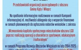 Możliwości ubiegania się o wsparcie finansowe: Spotkanie informacyjne