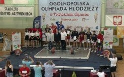 Wysokie miejsca naszych sztangistów na Ogólnopolskiej Olimpiadzie Młodzieży