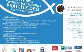 Zapraszamy do udziału w XX Festiwalu Twórczości Religijnej PSALLITE DEO - KĘTY 2017