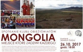 Mongolia – miejsce, które zadziwi każdego - spotkanie Klubu Obieżyświatów
