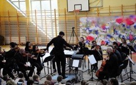 Koncert symfoniczny w szkole w Bulowicach