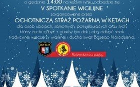 Wigilia dla potrzebujących na kęckim Rynku