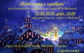 "Dziewczynka z zapałkami" w Bielanach - zaproszenie na przedstawienie