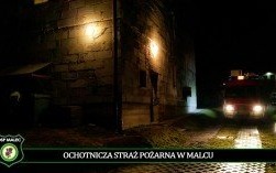 Malec - pożar sadzy w kominie