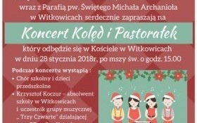 Zaproszenie na koncert kolęd i pastorałek