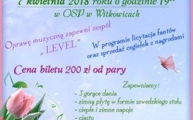 Zaproszenie na Bal Wiosenny do Witkowic